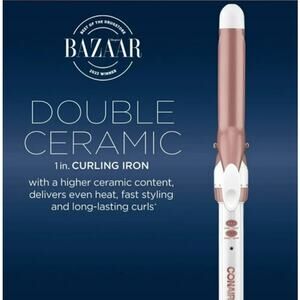 Conair Double Ceramic Rose Gold 1" Hair Curling Iron
